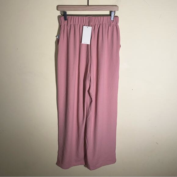 NWT HALARA Blush Pink wide leg corporate core trousers S - Picture 5 of 5